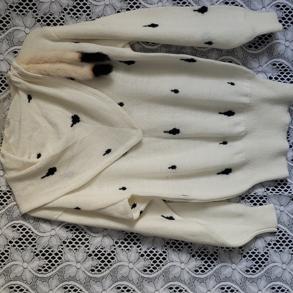 Vintage Sunbow Mink Tail Sweater - Picture 1 of 4